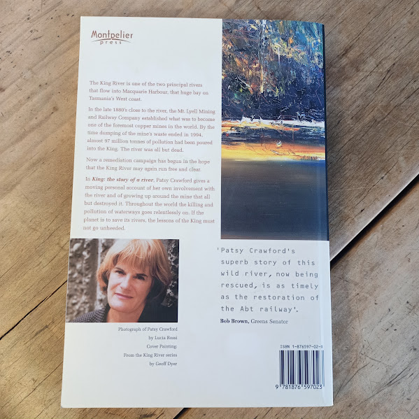 Back cover of King, Story of a River by Patsy Crawford