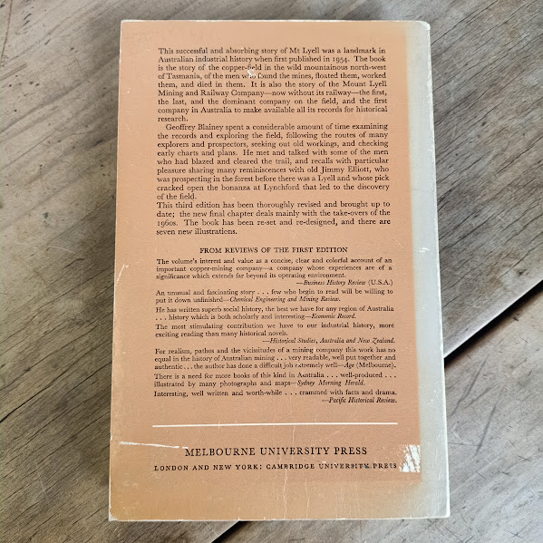 Back cover of Peaks of Lyell 3rd edition softcover