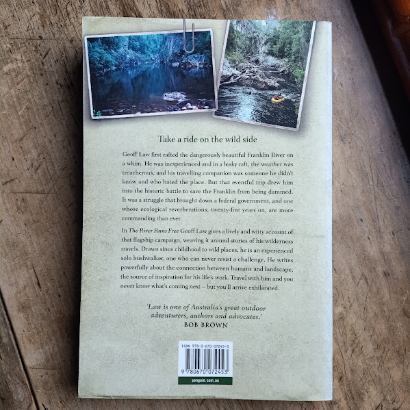Back cover of The River Runs Free by Geoff Law