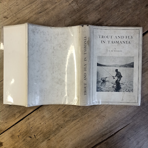 Dustjacket of Trout and Fly in Tasmania RH Wigram