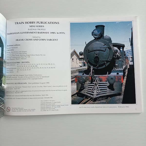 Railway Profile TGR title page
