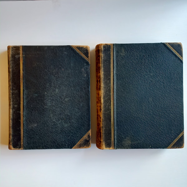 Front Covers of The Cyclopedia of Tasmania 1900 2-volume set