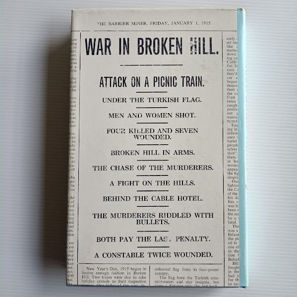 Back of dustjacket of Folklore of Australian Railwaymen