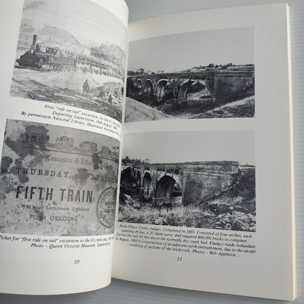 Sample photo page from The Brief History of the Launceston Western Railway 1867-1904