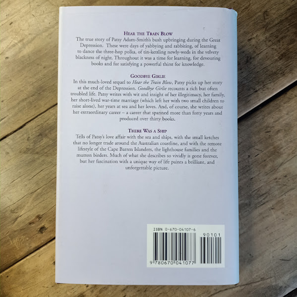 Back cover of Patsy Adam-Smith collection