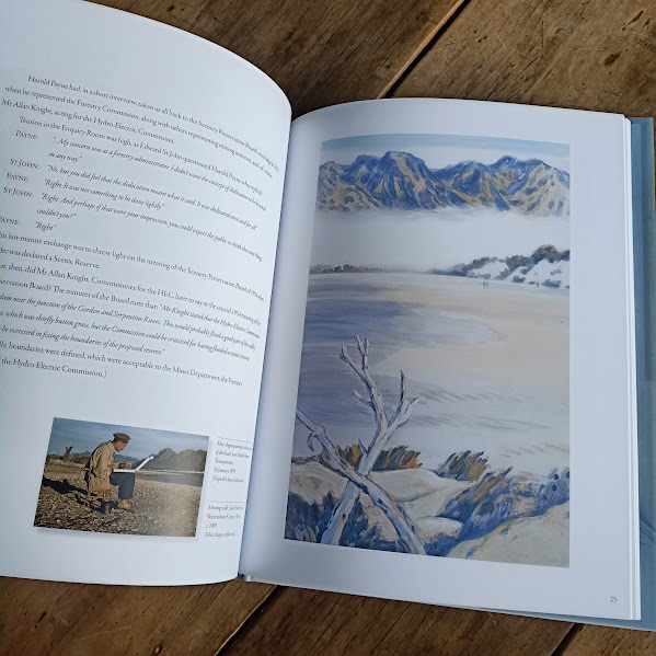 Sample page from Pedder the story the paintings by Max Angus