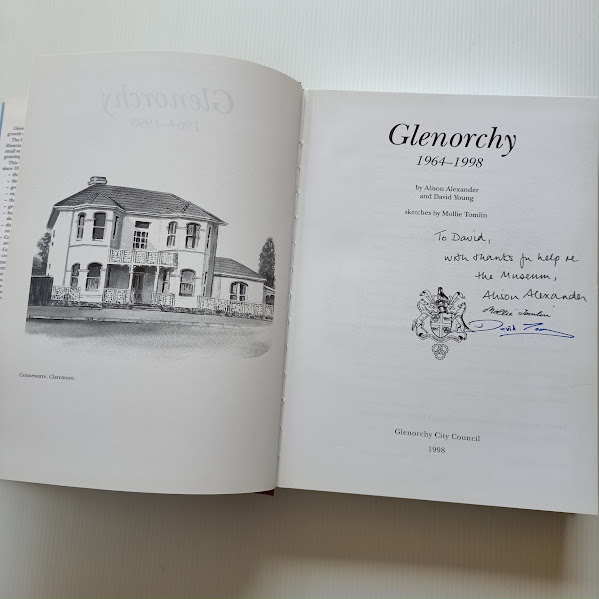 Title and signature page from Glenorchy history 1964-1998