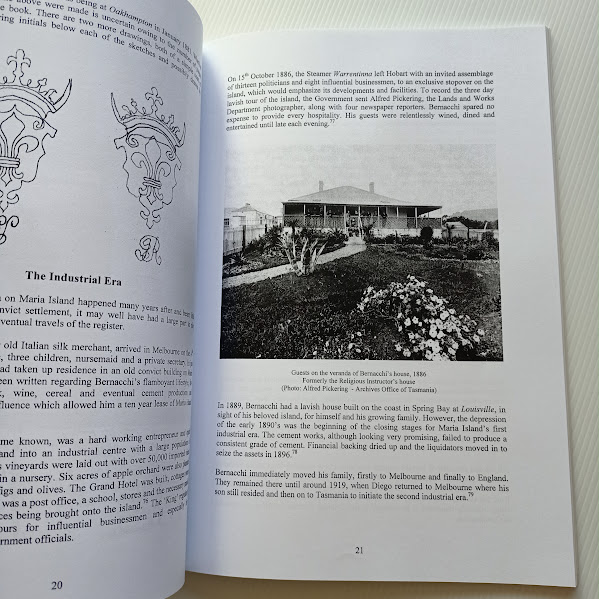 Sample illustration page from Maria Island Convicts
