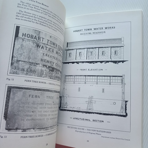 Sample illustrated page from The early supply of water in Hobart book