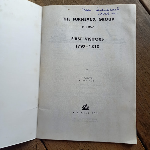 Title page of Furneaux Group First Visitors