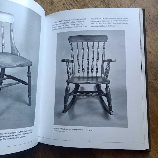 Sample peddle chair page from Celebrated Chairs