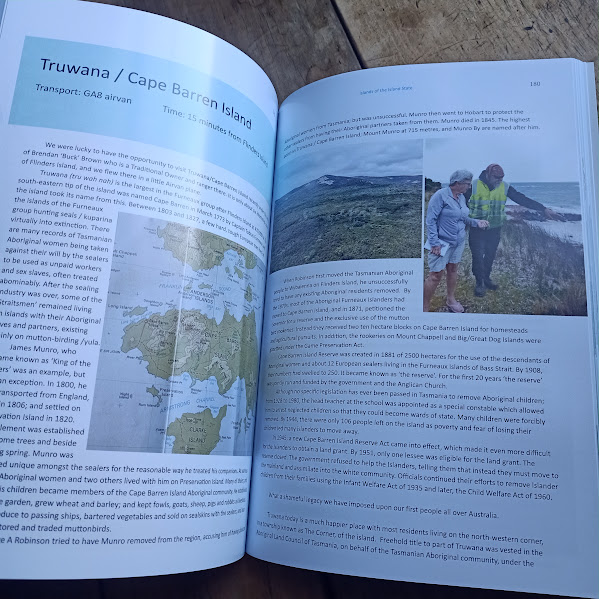 Sample page from Rees Campbell book Islands of the Island State