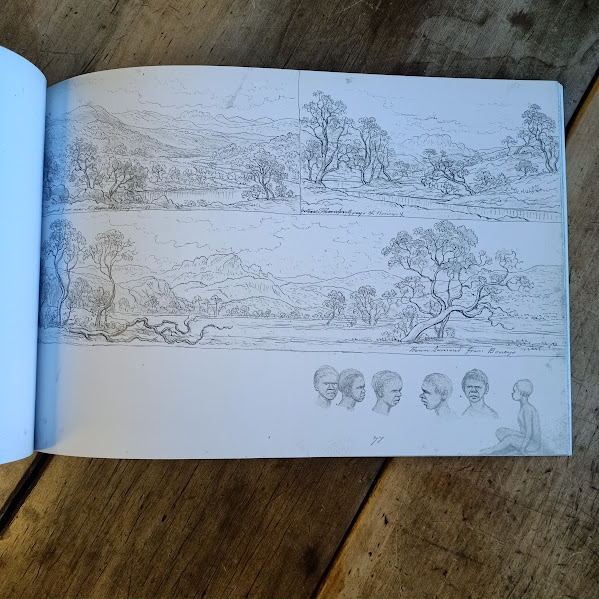 Sample page from facsimile John Glover Sketchbook