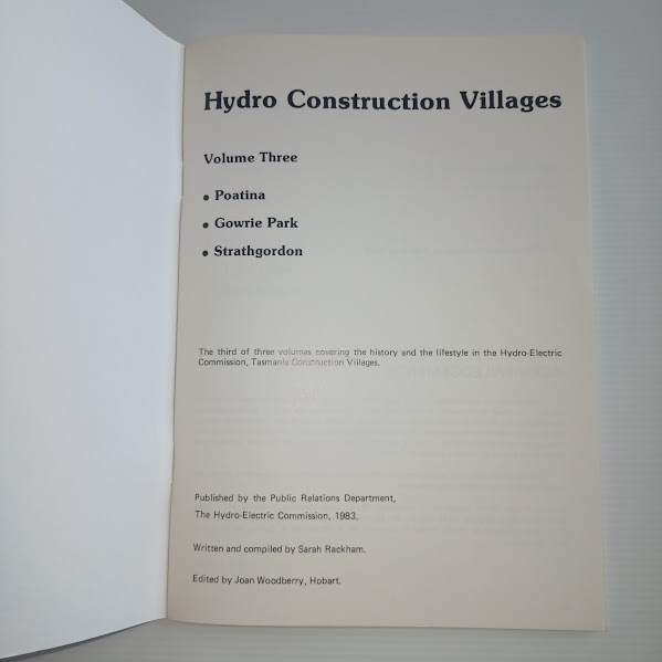Title page of Hydro Construction Villages volume 3