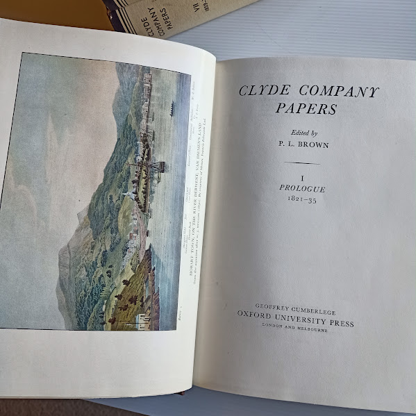Title page Prologue Vol 1 Clyde Company Papers