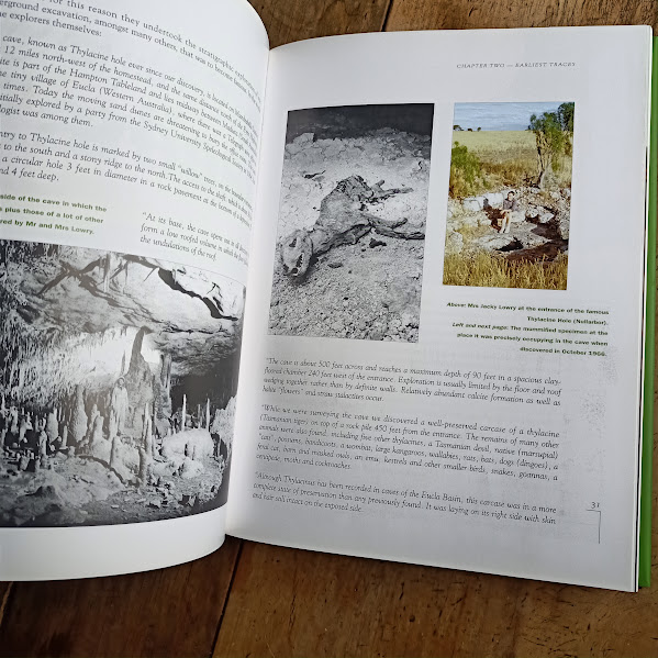 Sample page from Tasmanian Tiger.... a lesson to be learnt