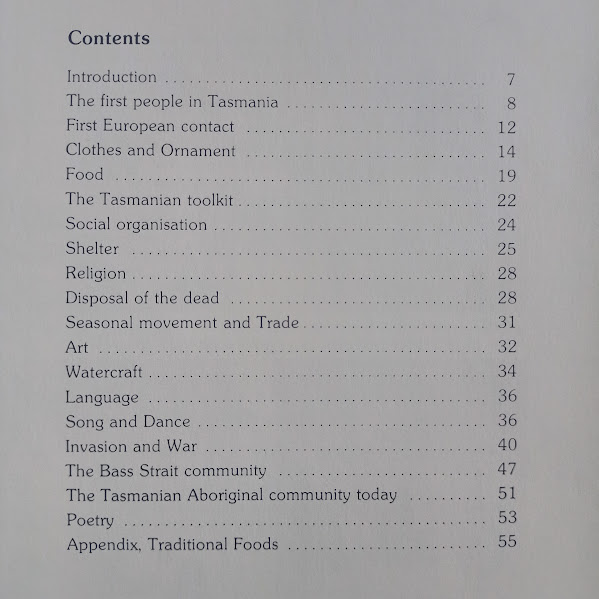Contents Aboriginal people of Tasmania