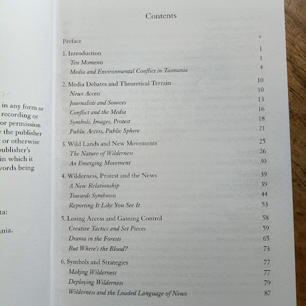 Contents page 1 of 2 for Giving Ground