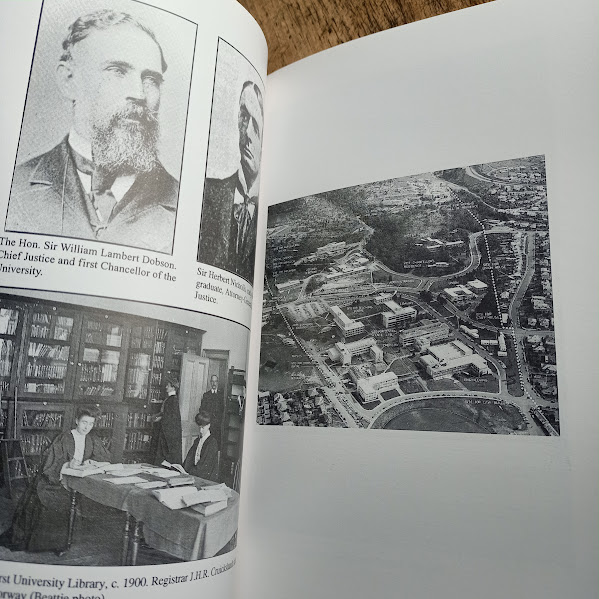 Sample illustration page from 100 year history Faculty of Law UTAS