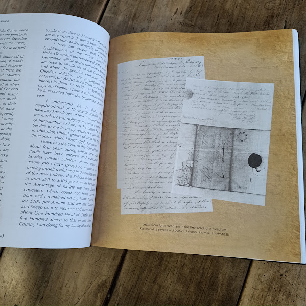 Sample page from The Legacy of John Headlam family history book