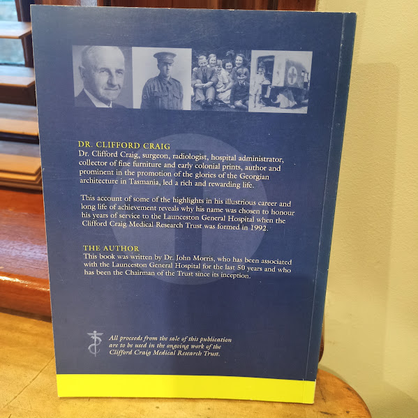 Back cover - Dr Clifford Craig Man for All Seasons biography