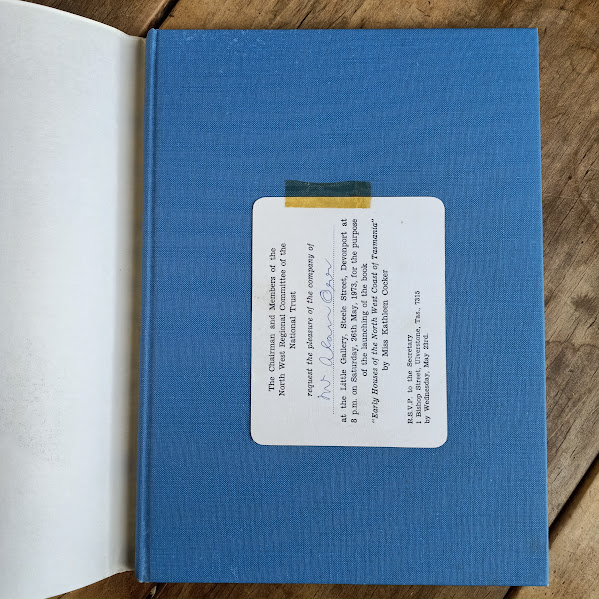 Book launch invitation for early houses of the north west coast