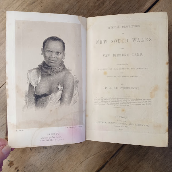 Title page 1 1845 Strzelecki's New South Wales and Van Diemen's Land