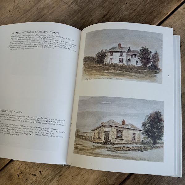 Mill Cottage and Avoca Store in Pioneer Tapestry Buildings of Early Tasmania book