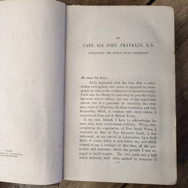 Sample page 1845 Strzelecki's New South Wales and Van Diemen's Land