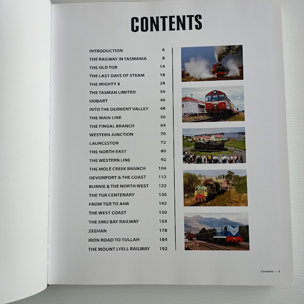 Tasmanian Railways content page