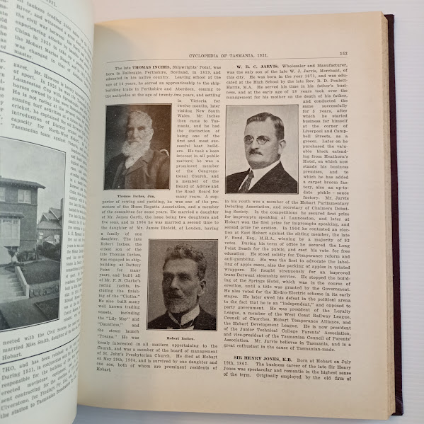 Sample page 2 Cyclopedia of Tasmania 1931
