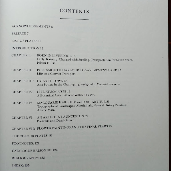 Contents of William Buelow Gould Convict Artist book