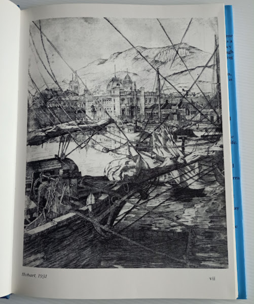 Cedric Emanuel Hobart Docks sketch from The Tasmania We Love by Ruth Park