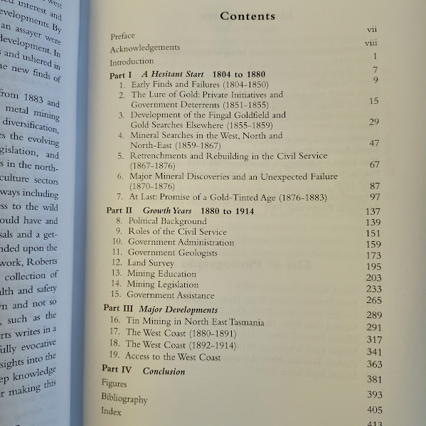 Contents of Metal Mining by Glyn Roberts