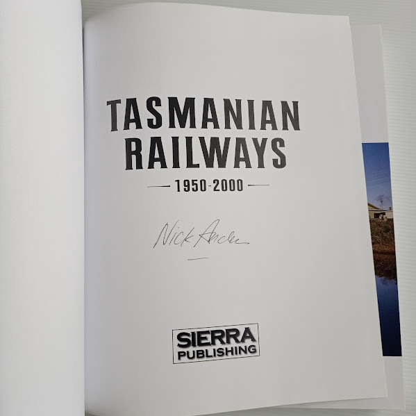 Tasmanian Railways signature page