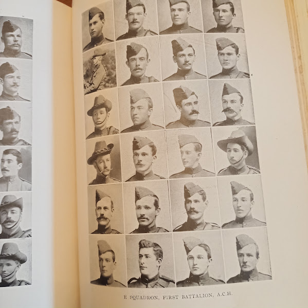 Photos of soldiers from Tasmanians in the Transvaal by John Bufton 1905