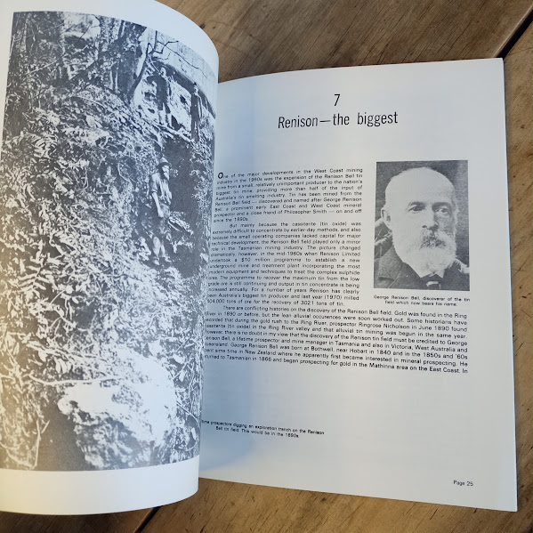 Sample page of 100 Years of Western Tasmanian Mining