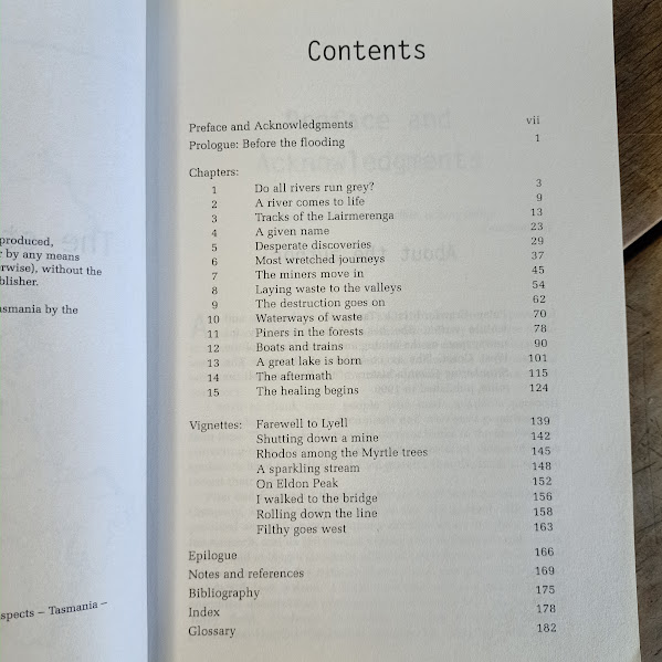 Contents of King, Story of a River by Patsy Crawford