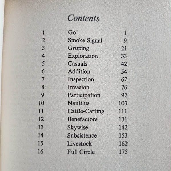 Contents of Escape to an Island by Eleanor Allison
