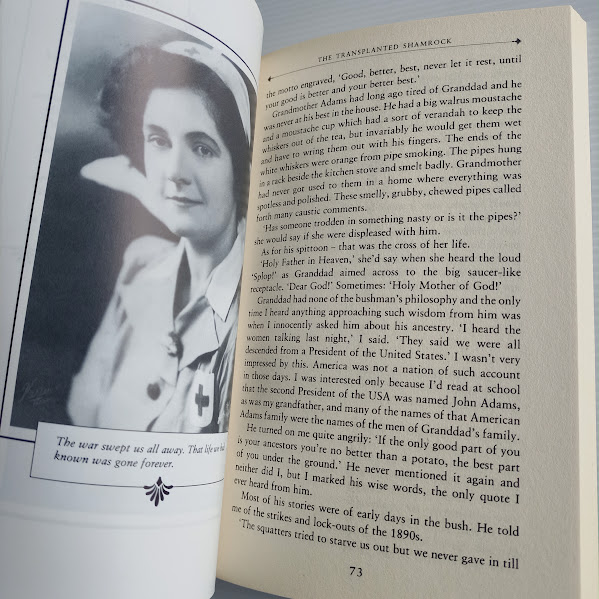 Sample page from Hear the Train Blow Patsy Adam-Smith's autobiography of growing up