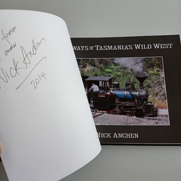 Railways of Tasmania's Wild West signature page