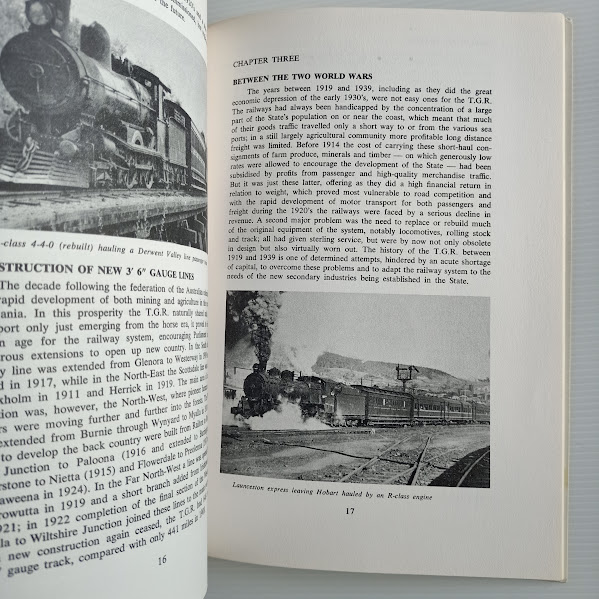Century of Tasmanian Railways sample page
