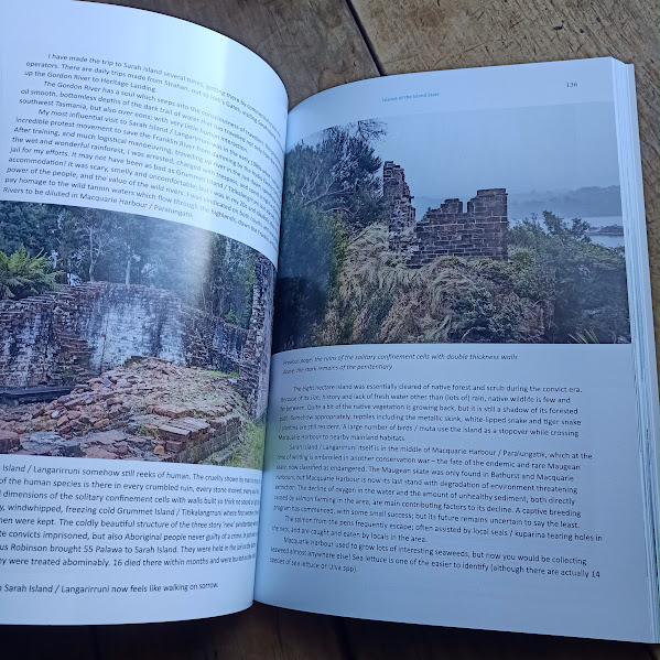 Photo sample page from Rees Campbell book Islands of the Island State