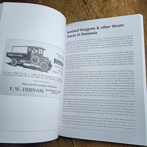 Sample 2 page from Old Working Trucks of Tasmania