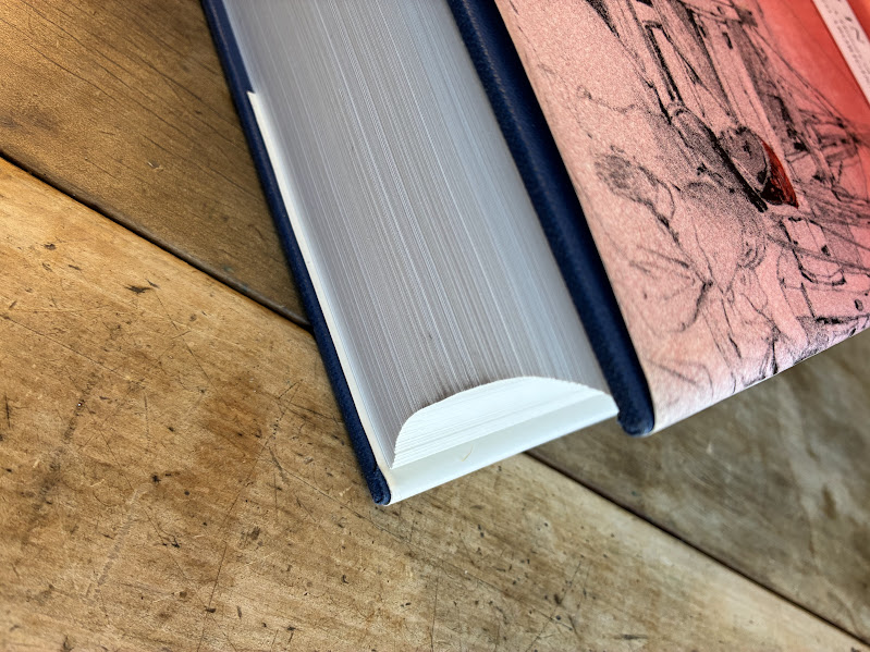 Corner of page block of Weep in Silence by Plomley