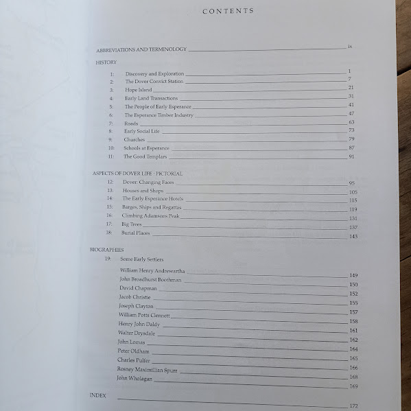 Contents History Dover Port Esperance Vol 1