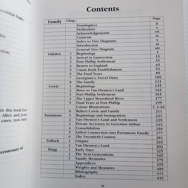 Contents An Early Tasmanian Story
