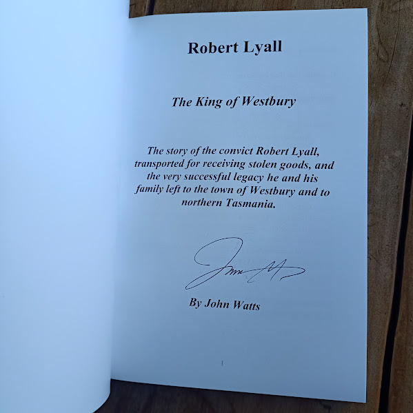 Signature page Robert Lyall