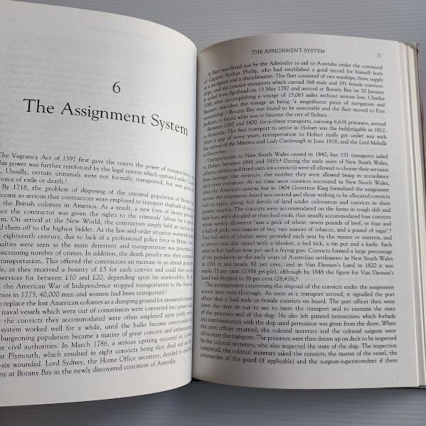 Sample page To Hell or To Hobart hardcover