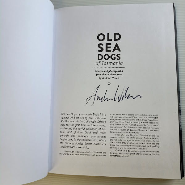 Signature page Old Sea Dogs Book One 2016 hardcover